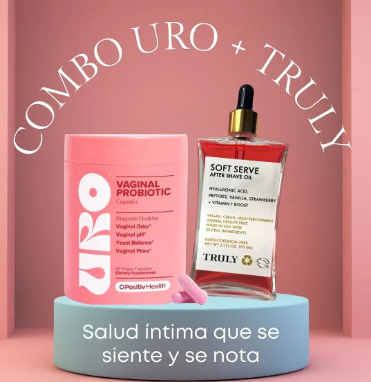 Combo cuidado íntimo: Uro probiótico+Aceite Truly de REGALO