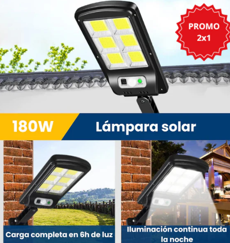 LAMPARA SOLAR CON SENSOR IP67