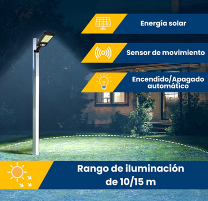 LAMPARA SOLAR CON SENSOR IP67