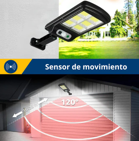 LAMPARA SOLAR CON SENSOR IP67