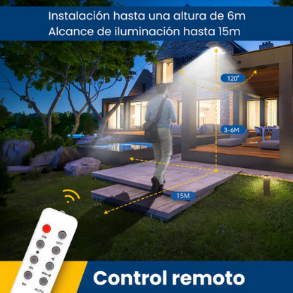 LAMPARA SOLAR CON SENSOR IP67