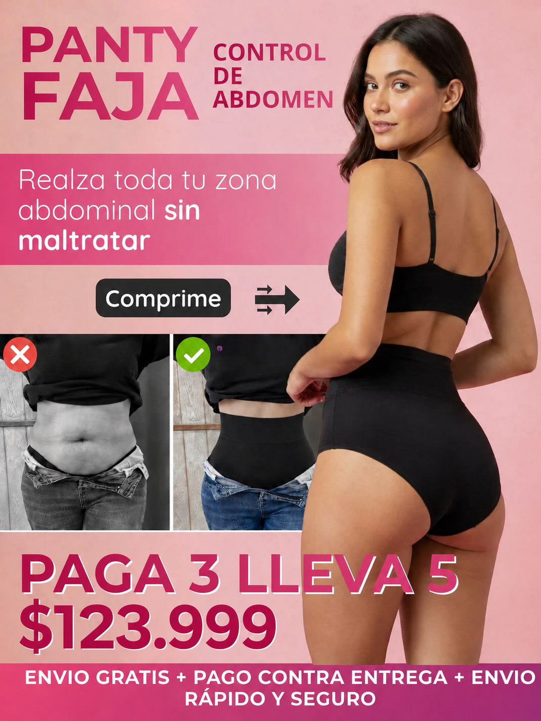 PANTY FAJA - PAGA 3 LLEVA 5- ENVIO GRATIS