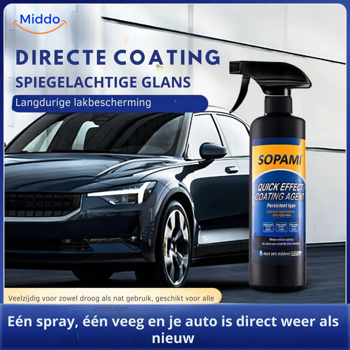 Sopami™ NanoShield Spray | Recubrimiento cristalino, alto brillo y protección de la pintura
