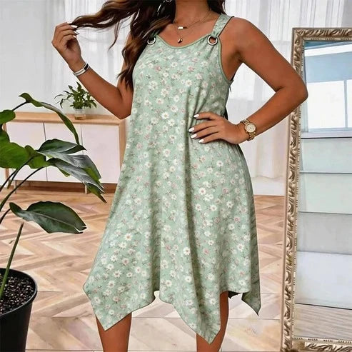 Vestido Largo Floral de Margaritas |  Fresco y Versátil - Oferta Paga 1 - Lleva 3 - Descuento 50%